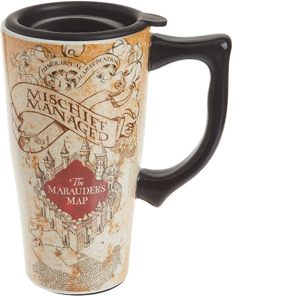 Harry Potter Mischief Managed Marauder Map Ceramic Travel Mug 1 Harry Potter Mischief Managed Marauder Map Ceramic Travel Mug