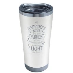 Tervis Harry Potter™ Happiness Can Be Found Quote By Dumbledore Engraved On Glacier White 20 Oz. Stainless Steel Insulated Tumbler With Hammer Lid