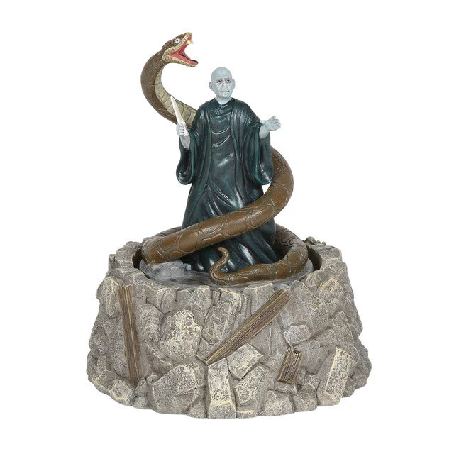 Department 56 Wizarding World Of Harry Potter Village Lord Voldemort & Nagini Animated Figurine 1 Department 56 Wizarding World Of Harry Potter Village Lord Voldemort & Nagini Animated Figurine
