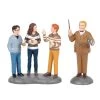Department 56 Wizarding World Of Harry Potter Village Professor Slughorn & The Trio, Harry, Hermione, And Ron Figurine Set