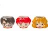 Harry Potter Ceramic Sculpted Mini Cup Set Of 3 Featuring Harry, Hermione, Ron