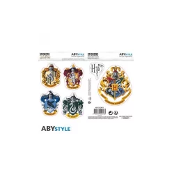 ABYstyle HARRY POTTER - Stickers - 16x11cm/ 2 Sheets - Hogwarts Houses