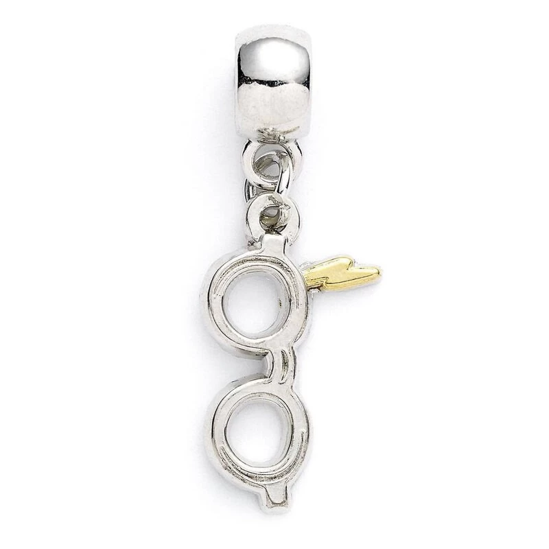 Harry Potter Silver Plated Lightning Bolt Charm With Glasses 2 Harry Potter Silver Plated Lightning Bolt Charm With Glasses - Image 2