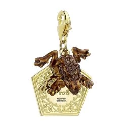 Harry Potter Chocolate Frog Charm (Gold Plated) -Professional Harry Potter Product Store carat shop the crthpsc157 harry potter chocolate frog charm gold pla 2