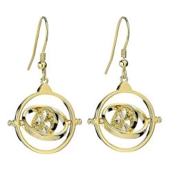 Harry Potter Time Turner Drop Earrings (gold Plated)