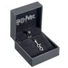 Harry Potter Silver Clip-On Lightning Charm With Glasses (Sterling Silver)