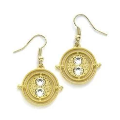 Harry Potter Earrings Time Turner (gold Plated)