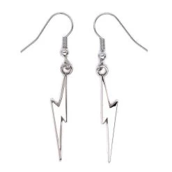Harry Potter Earrings Lightning Bolt (silver Plated)