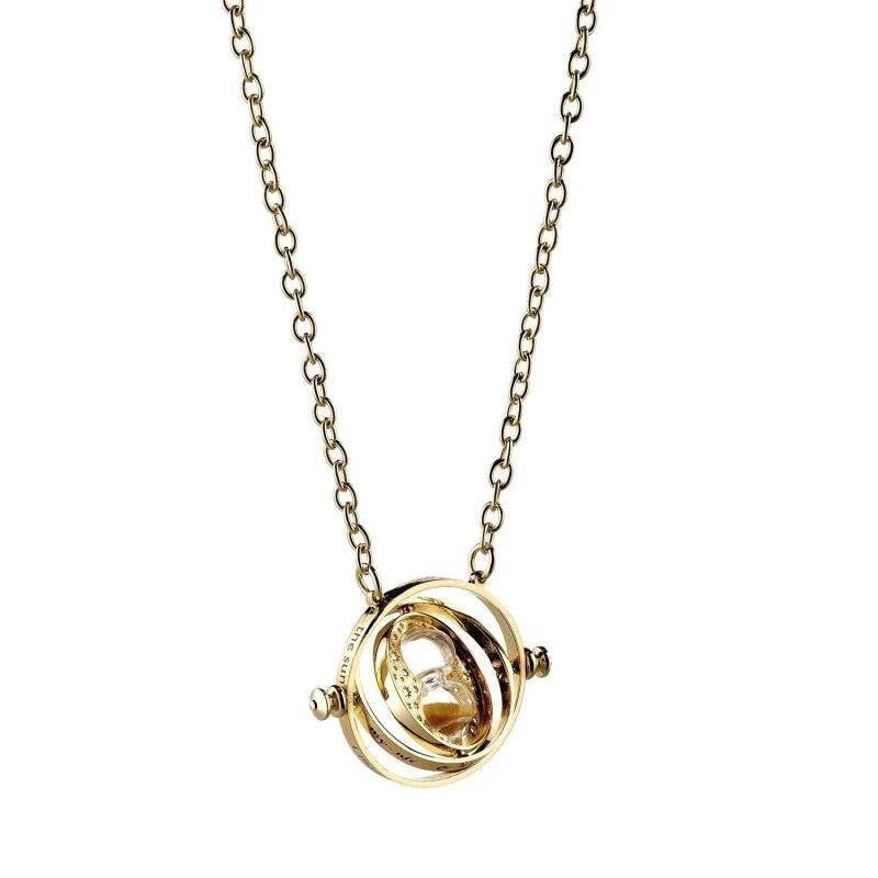 Harry Potter Pendant & Necklace Spinning Time Turner (gold Plated) 1 Harry Potter Pendant & Necklace Spinning Time Turner (gold Plated)