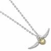 Harry Potter Pendant And Necklace Silver Plated Golden Snitch