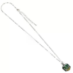 Harry Potter Silver Plated Slytherin Pendant And Necklace -Professional Harry Potter Product Store carat shop the crtwnx0023 harry potter silver plated slytherin pendan 2