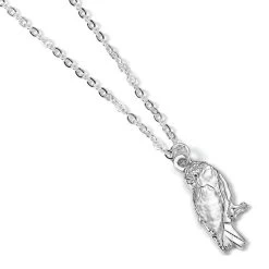 Harry Potter Hedwig Owl Silver Plated Pendant And Necklace