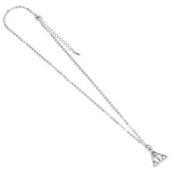 Harry Potter Deathly Hallows Silver Plated Pendant And Necklace -Professional Harry Potter Product Store carat shop the crtwnx0054 harry potter deathly hallows silver plated 1 2