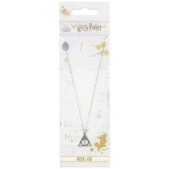 Harry Potter Deathly Hallows Silver Plated Pendant And Necklace -Professional Harry Potter Product Store carat shop the crtwnx0054 harry potter deathly hallows silver plated 1 3