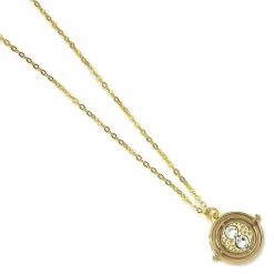 Harry Potter Fixed Time Turner Pendant And Necklace (Gold Plated)