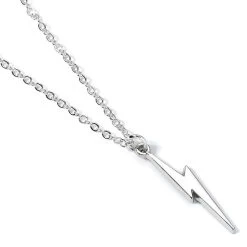 Harry Potter Lightning Bolt Pendant And Necklace (Silver Plated) -Professional Harry Potter Product Store carat shop the crtwnx0105 harry potter lightning bolt pendant and nec 3