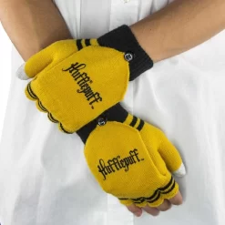 Cinereplicas Harry Potter Gloves (Fingerless) Hufflepuff -Professional Harry Potter Product Store cinereplicas hpe60055 harry potter gloves fingerless hufflepuff 3