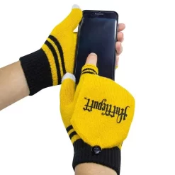 Cinereplicas Harry Potter Gloves (Fingerless) Hufflepuff -Professional Harry Potter Product Store cinereplicas hpe60055 harry potter gloves fingerless hufflepuff 4
