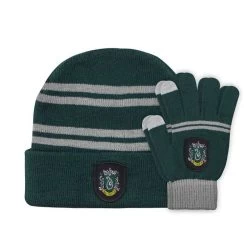 Cinereplicas Harry Potter Beanie & Gloves Set For Kids Slytherin