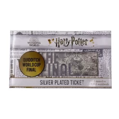 FANATTIK Harry Potter Quidditch World Cup Ticket Limited Edition Replica (Silver Plated) -Professional Harry Potter Product Store fanattik fntk thg hp29 harry potter quidditch world cup ticket limited 2