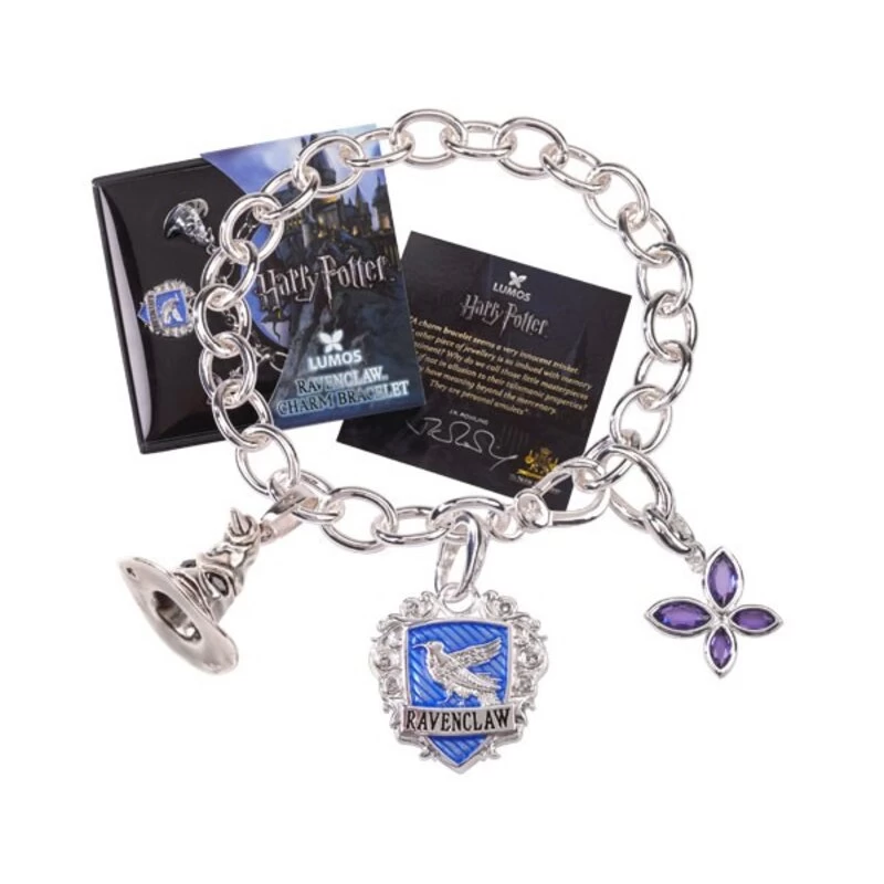 Noble Collection Harry Potter Charm Bracelet Lumos Ravenclaw (silver Plated) 1 Noble Collection Harry Potter Charm Bracelet Lumos Ravenclaw (silver Plated)