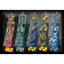 Noble Collection Harry Potter - Hogwarts Bookmarks 4er Set -Professional Harry Potter Product Store noble collection nob7039 harry potter hogwarts bookmarks 4er set 2
