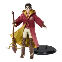 Noble Collection Harry Potter Flexible Figure Bendyfigs Harry Potter Quidditch 19 Cm Figurine