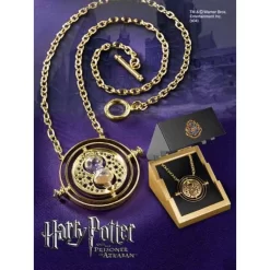 Noble Collection Harry Potter - Time-Turner Sterling Silver Gold Plated Replica