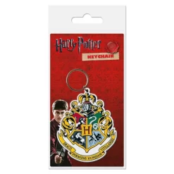 Pyramid International Harry Potter Rubber Keychain Hogwart's Crest 6 Cm