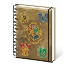 Pyramid International Harry Potter Notebook A5 Hogwart's Crests